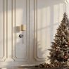 Lamp Wall Light - Black with Fabric Shade - Dena image 7
