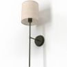 Lamp Wall Light - Black with Fabric Shade - Dena image 7