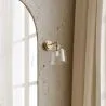Lamp Wall Light - Gold Metal and Crystal - Sabela image 7