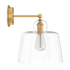 Buy Lamp Wall Light - Gold Metal and Crystal - Sabela Transparent 60526 - in the UK
