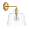 Buy Lamp Wall Light - Gold Metal and Crystal - Sabela Transparent 60526 - in the UK