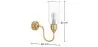 Chandelier Lamp - Golden Wall Light - Driss image 7