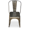 Buy Steel Dining Chair - Industrial Design - New Edition - Stylix Metallic bronze 99932871 at Privatefloor