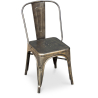 Buy Steel Dining Chair - Industrial Design - New Edition - Stylix Metallic bronze 99932871 in the United Kingdom