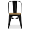 Buy Dining Chair - Industrial Design - Wood & Steel - Stylix Red 99932897 - in the UK