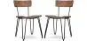 Pack of 2 Wooden Dining Chairs - Industrial Design - Hairpin image 7