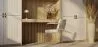Dining Chair with Armrests - Upholstered in Bouclé Fabric - Henr image 7