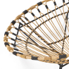 Buy Round Synthetic Rattan Outdoor Chair - Boho Bali Design - Elsa Natural 60541 - in the UK