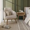 Upholstered Dining Chair - White Boucle - Letter image 7