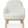 Upholstered Dining Chair - White Boucle - Letter image 7