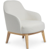 Buy Upholstered Dining Chair - White Boucle - Letter White 60543 at Privatefloor