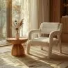 Upholstered Dining Chair - White Boucle - Colette image 7