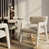 Buy Upholstered Dining Chair - White Boucle - Colette White 60544 - prices
