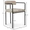 Upholstered Dining Chair - Velvet - Garne image 7