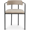 Buy Upholstered Dining Chair - Velvet - Garne Taupe 60545 - in the UK