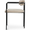 Buy Upholstered Dining Chair - Velvet - Garne Taupe 60545 in the United Kingdom
