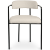 Buy Upholstered Dining Chair - White Boucle - Garne White 60546 - in the UK