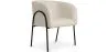 Upholstered Dining Chair - White Boucle - James image 7