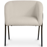 Buy Upholstered Dining Chair - White Boucle - James White 60547 - in the UK