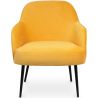 Buy Upholstered Dining Chair - Velvet - Hyra Yellow 60548 - in the UK