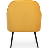 Buy Upholstered Dining Chair - Velvet - Hyra Yellow 60548 in the United Kingdom