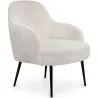 Upholstered Armchair - White Bouclé - Hyra image 7