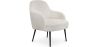 Upholstered Armchair - White Bouclé - Hyra image 7