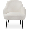 Buy Upholstered Dining Chair - White Boucle - Hyra White 60549 - in the UK