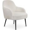 Upholstered Armchair - White Bouclé - Hyra image 7