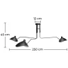  Ceiling Lamp - Flexo Lamp - 3 Arms - George image 7