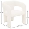 Upholstered Dining Chair - White Boucle - Ashley image 7