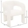 Upholstered Dining Chair - White Boucle - Ashley image 7