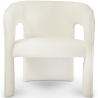 Buy Upholstered Dining Chair - White Boucle - Ashley White 60551 - in the UK