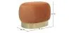 Pouf - Velvet and Metal - Luxe image 7
