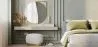 Pouf Luxury Home Foot Rest - White Boucle - Luxe image 7