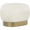 Pouf Luxury Home Foot Rest - White Boucle - Luxe image 7