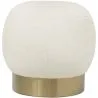 Pouf Luxury Home Foot Rest - White Boucle - Luxe image 7