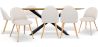 Pack Industrial Design Wooden Dining Table (220cm) & 8 Bouclé Upholstered Dining Chairs - Evelyne image 7