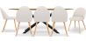 Pack Industrial Design Wooden Dining Table (220cm) & 8 Bouclé Upholstered Dining Chairs - Evelyne image 7
