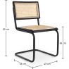 Pack Industrial Design Wooden Dining Table (220cm) & 8 Rattan Dining Chairs - Bastral image 7