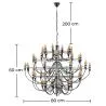 Chandelier Ceiling Lamp - Hanging Lamp - Small Size - Bella image 7