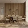 Pack Industrial Design Wooden Dining Table (200cm) & 8 Rattan Dining Chairs - Bruna image 7