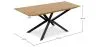 Pack Industrial Design Wooden Dining Table (220cm) & 8 Rattan Dining Chairs - Velvet Upholstery - Martha image 7