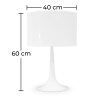 Buy Table Lamp - Living Room Lamp - Spone White 58277 home delivery