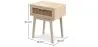 Bedside Table with Drawer - Boho Bali Wood - Yanpai image 7