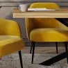 Rectangular Dining Table - Industrial - Wood and Metal - Bayron image 7