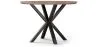 Round Dining Table - Industrial - Wood and Metal - Bayron image 7