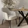 Round Dining Table - Industrial - Wood and Metal - Bayron image 7