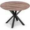 Round Dining Table - Industrial - Wood and Metal - Bayron image 7