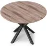 Round Dining Table - Industrial - Wood and Metal - Bayron image 7